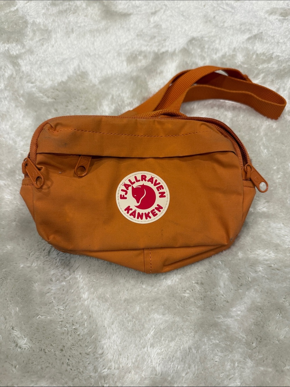 Fjallraven Orange Kånken Mini Hip Pack